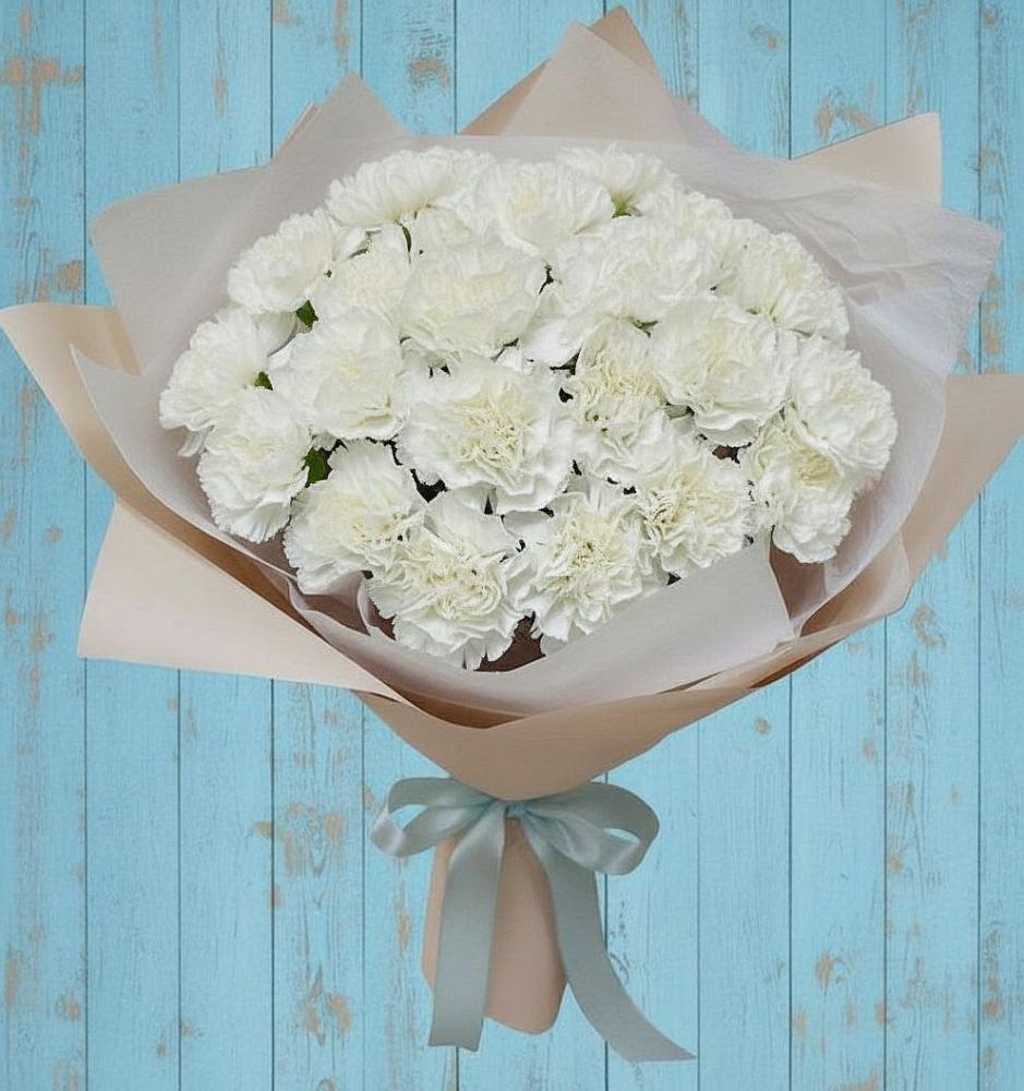 Букет цветов из: Гвоздики в Сива