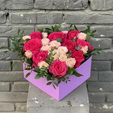 Цветочная композиция из Розы в коробке в Сива