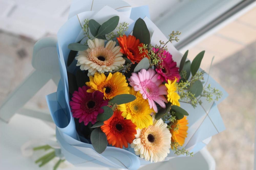 Букет цветов из: Герберы в Сива