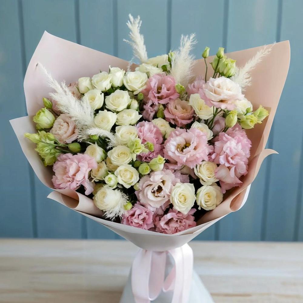 Букет цветов из: Альстромерии и Розы в Сива