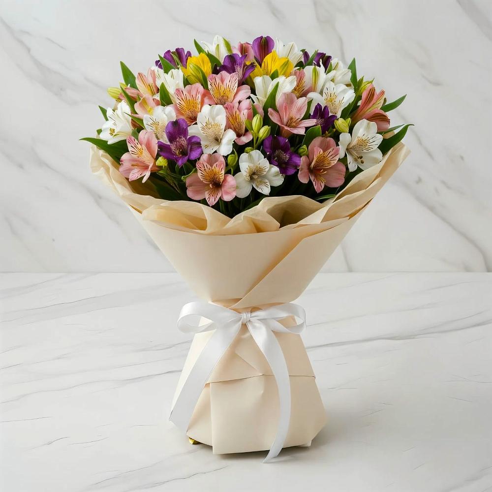 Букет цветов из: Альстромерии в Сива