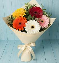 Букет цветов из:  Герберы #REPLACE_PRED# Сива