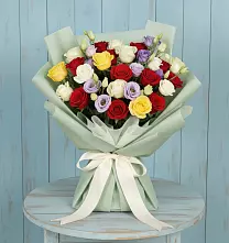 Букет цветов из:  Розы #REPLACE_PRED# Сива