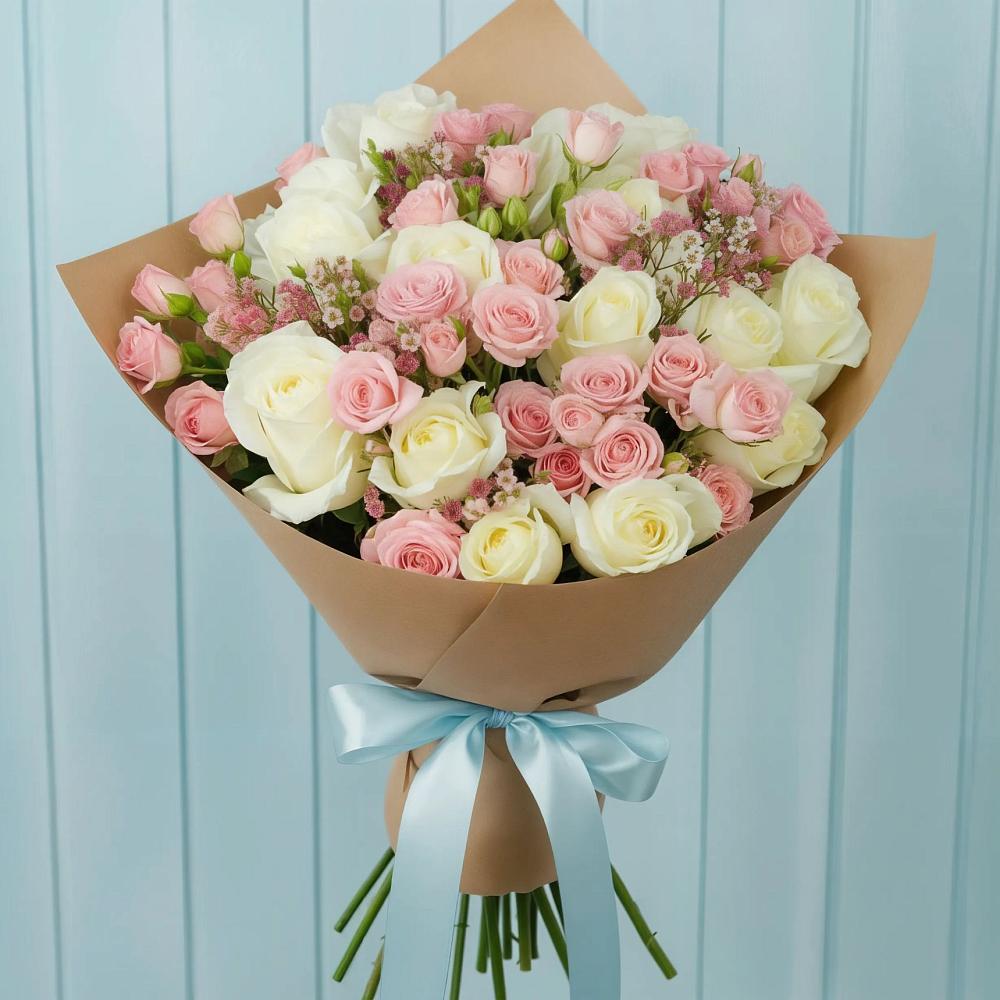 Букет цветов из: Розы в Сива