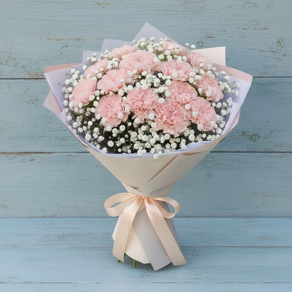 Букет цветов из: Гвоздики в Сива