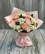 Букет цветов из:  Гвоздики, Розы и Хризантемы в Сива