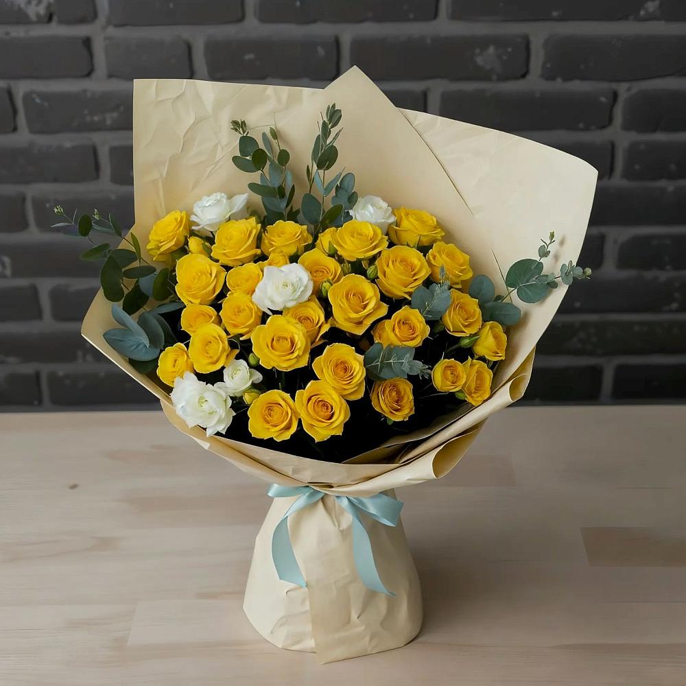 Букет цветов из: Розы в Сива