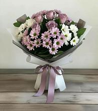 Букет цветов из:  Хризантемы и Розы в Сива