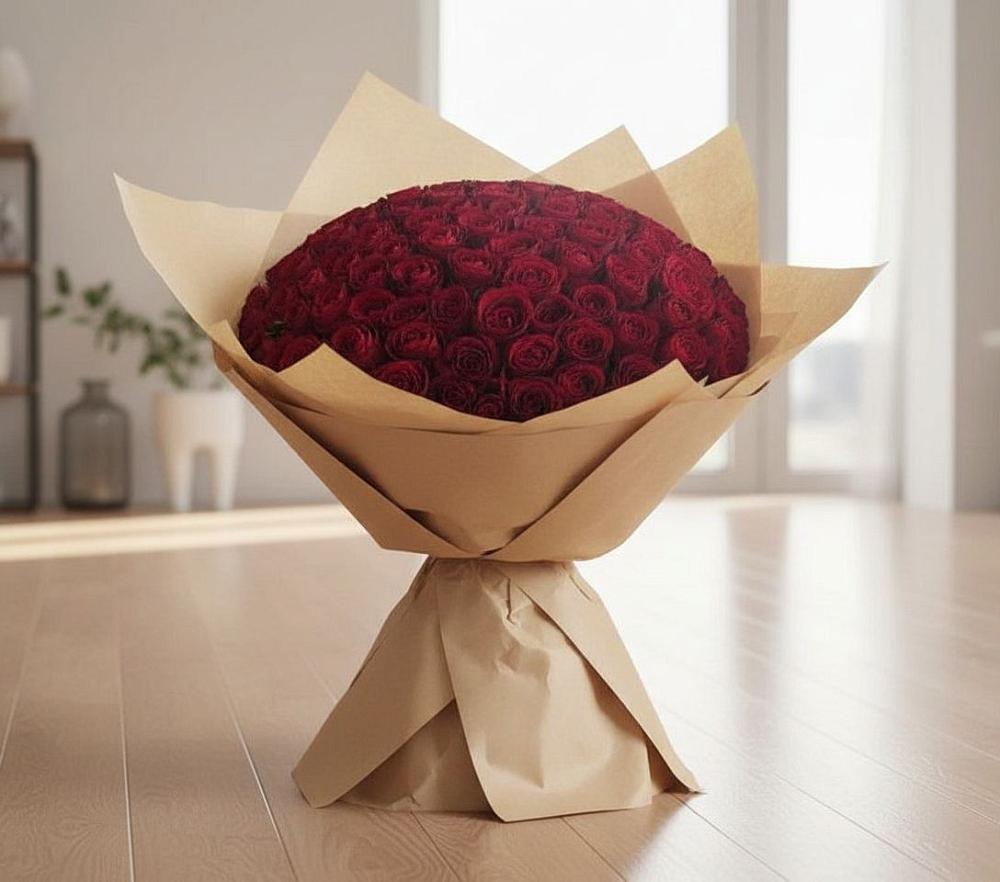 Букет 101 Красная роза в Сива