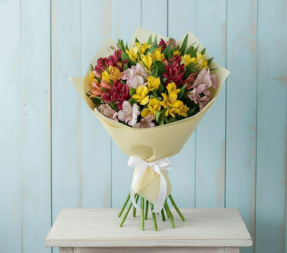 Букет цветов из: Альстромерии в Сива