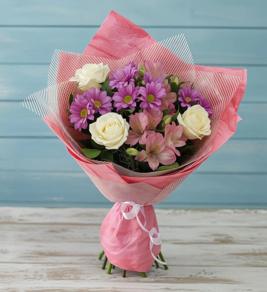 Букет цветов из: Герберы в Сива