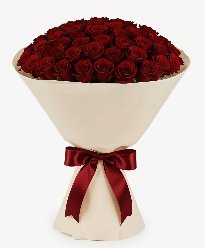 Букет 101 Бордовая роза Блэк Бакарра в Сива