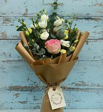 Букет цветов из:  Розы и Лизиантусы #REPLACE_PRED# Сива